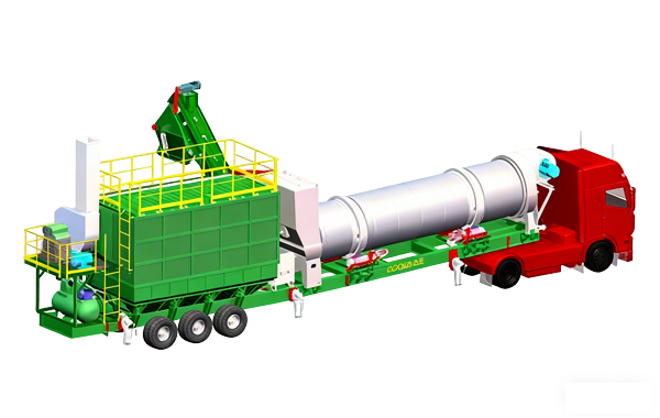 移动滚筒式沥青混合料搅拌设备